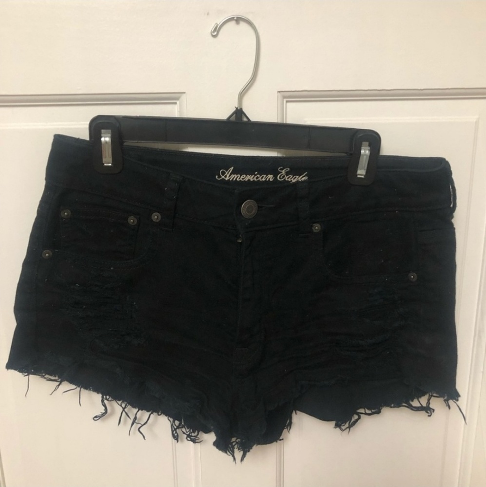 SOLD *Reposh* Black Jean shorts SOLD